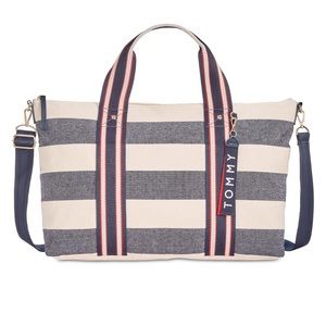 Tommy Hilfiger Woven Rugby Canvas Duffel Bag